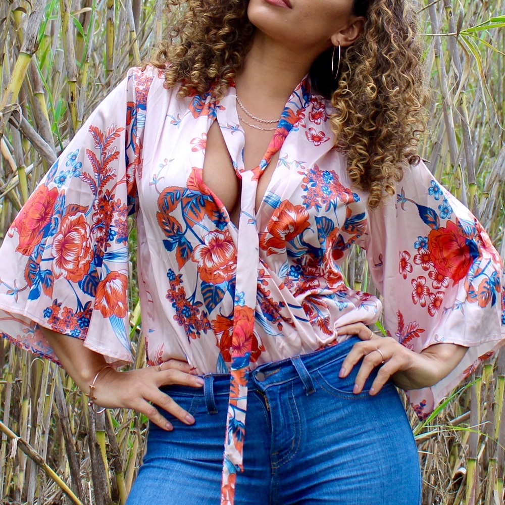Floral Bodysuit *Cardi B X Fashion Nova Collection